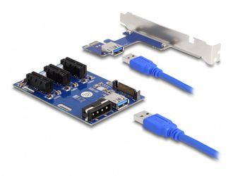 Delock Riser Karte PCI Express x1 zu 3x (41442) Delock Riser Karte PCI Express x1 zu 3x (41442)