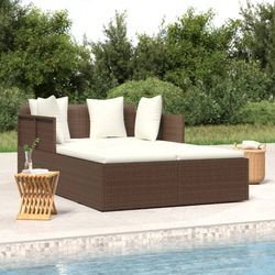 vidaXL Sonnenliege mit Kissen 182 x 118 x 63 cm vidaXL Sonnenliege mit Kissen 182 x 118 x 63 cm