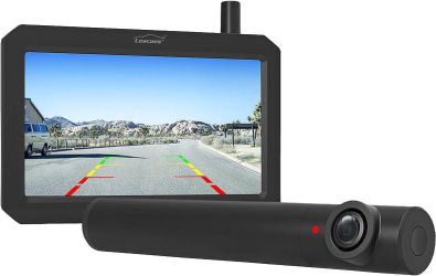 Lescars Kabellose Solar-Funk-Rückfahrkamera mit 5