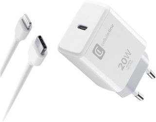 Cellularline USB-C Charger Kit 20W - USB-C to Lightning