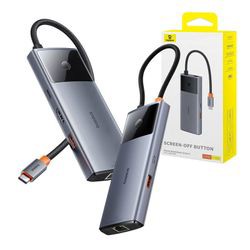 Baseus 6-in-1 USB-C Dockingstation (BAS-774) Baseus 6-in-1 USB-C Dockingstation (BAS-774)