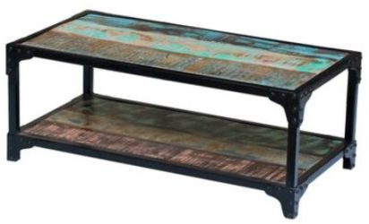 vidaXL Couchtisch Altholz Massiv (243272)