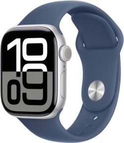 Apple Watch Series 10 GPS + Cellular 42 mm Aluminium mit Sportarmband (MWX33QF/A)