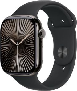 Apple Watch Series 10 GPS + Cellular 46 mm Titan mit Sportarmband (MWYE3QF/A) Apple Watch Series 10 GPS + Cellular 46 mm Titan mit Sportarmband (MWYE3QF/A)