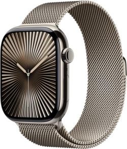 Apple Watch Series 10 GPS + Cellular 46 mm Titan mit Milanaise-Armband (MC7Q4QF/A) Apple Watch Series 10 GPS + Cellular 46 mm Titan mit Milanaise-Armband (MC7Q4QF/A)