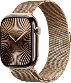 Apple Watch Series 10 GPS + Cellular 46 mm Titan mit Milanaise-Armband (MX003QF/A) Apple Watch Series 10 GPS + Cellular 46 mm Titan mit Milanaise-Armband (MX003QF/A)