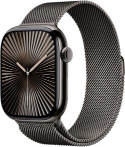 Apple Watch Series 10 GPS + Cellular 46 mm Titan mit Milanaise-Armband (MWYW3QF/A) Apple Watch Series 10 GPS + Cellular 46 mm Titan mit Milanaise-Armband (MWYW3QF/A)