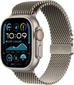 Apple Watch Ultra 2 GPS + Cellular 49 mm Titan mit Milanaise-Armband (MX4M3FD/A) Apple Watch Ultra 2 GPS + Cellular 49 mm Titan mit Milanaise-Armband (MX4M3FD/A)