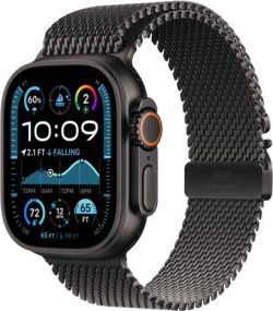Apple Watch Ultra 2 GPS + Cellular 49 mm Titan mit Milanaise-Armband (MX5V3FD/A) Apple Watch Ultra 2 GPS + Cellular 49 mm Titan mit Milanaise-Armband (MX5V3FD/A)
