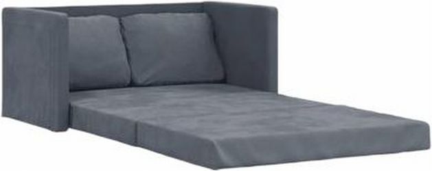 vidaXL Bodensofa mit Schlaffunktion Samt 122 x 204 x 55 cm