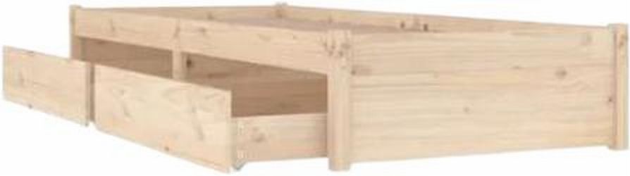 vidaXL Bett mit Schubladen 90 x 190 cm