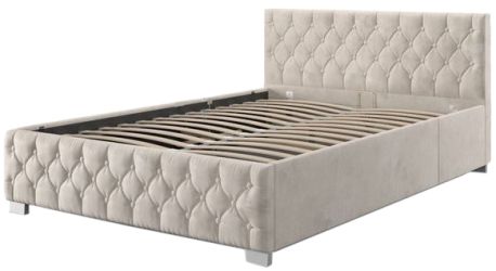 Juskys Nizza Polsterbett 140 x 200 cm (ohne Matratze)