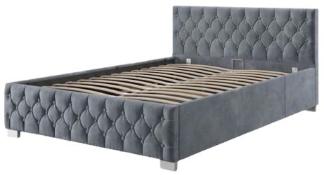 Juskys Nizza Polsterbett 120 x 200 cm (ohne Matratze)