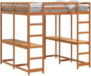 vidaXL Hochbett mit Schreibtisch & Leiter 160 x 200 cm (3284235)