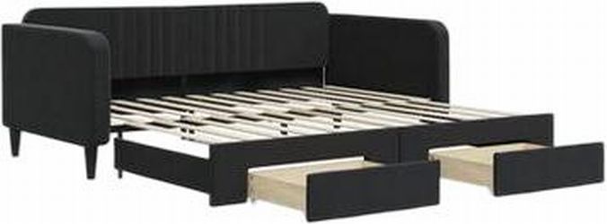 vidaXL Tagesbett Ausziehbar 100 x 200 cm Samt (3197122)