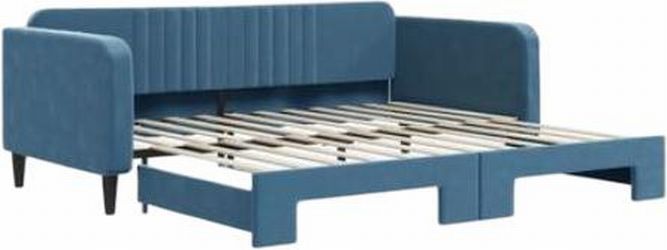 vidaXL Tagesbett Ausziehbar 100 x 200 cm Samt (3197069)