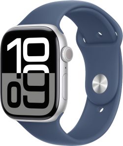 Apple Watch Series 10 GPS + Cellular 46 mm Aluminium mit Sport Band (MWY03QF/A)