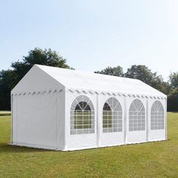 Toolport XXL PVC Partyzelt mit Bodenrahmen 4x8m (7654bl) Toolport XXL PVC Partyzelt mit Bodenrahmen 4x8m (7654bl)