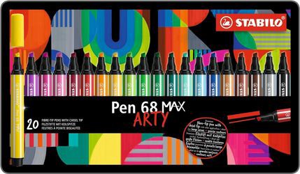 Stabilo Pen 68 Max Arty 20er Metalletui (768/20-31-20) Stabilo Pen 68 Max Arty 20er Metalletui (768/20-31-20)