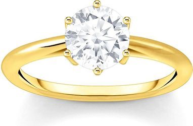 Thomas Sabo Ring mit weißem Stein gold (TR2474-414-14) Thomas Sabo Ring mit weißem Stein gold (TR2474-414-14)