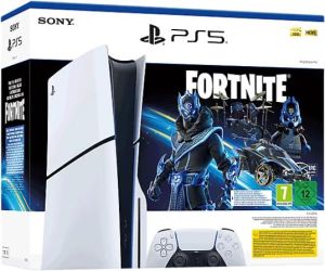Sony PlayStation 5 (PS5) Slim Disc Edition - Fortnite Cobalt Star Bundle
