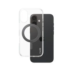 CARE by PanzerGlass Feature Case Transparent Kickstand & MagSafe iPhone 16 CARE by PanzerGlass Feature Case Transparent Kickstand & MagSafe iPhone 16