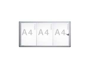 Maul Schaukasten Extraslim alu 3x DIN A4 Maul Schaukasten Extraslim alu 3x DIN A4