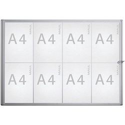 Maul Schaukasten Extraslim alu 8x DIN A4 Maul Schaukasten Extraslim alu 8x DIN A4