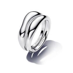 Pandora Organisch Geformte Stacking-Ringe silber (193264C00) Pandora Organisch Geformte Stacking-Ringe silber (193264C00)