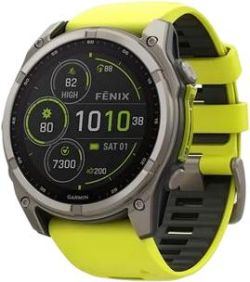 Garmin Fenix 8 Solar Sapphire 51 mm Titan Silikon-Armband