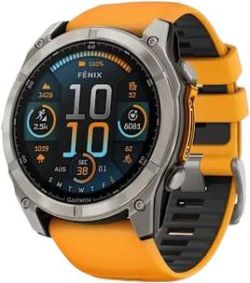Garmin Fenix 8 AMOLED Sapphire 51 mm Titan Silikon-Armband