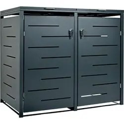 Stilista Mülltonnenverkleidung Metall 2x 240 l Stilista Mülltonnenverkleidung Metall 2x 240 l