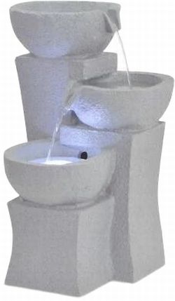 vidaXL Zimmerbrunnen mit LED-Beleuchtung Polyresin (244290)
