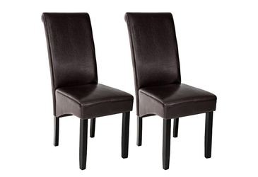 tectake Esszimmerstuhl 2er Set 44 x 63 x 106 cm tectake Esszimmerstuhl 2er Set 44 x 63 x 106 cm