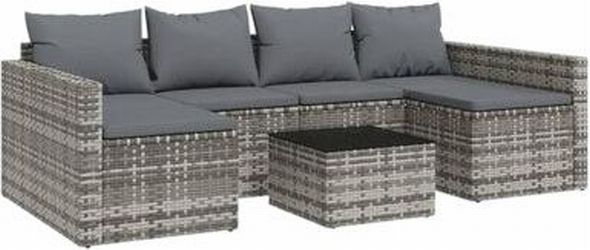 vidaXL Garten-Lounge-Set mit Kissen Poly Rattan 2-tlg. (362344) vidaXL Garten-Lounge-Set mit Kissen Poly Rattan 2-tlg. (362344)