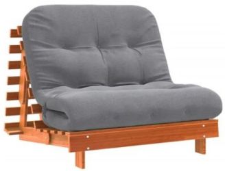 vidaXL Futon Schlafsofa mit Matratze Kiefernholz (846768)