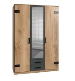 Wimex Kleiderschrank Liverpool mit Spiegel 135 x 198 cm Wimex Kleiderschrank Liverpool mit Spiegel 135 x 198 cm