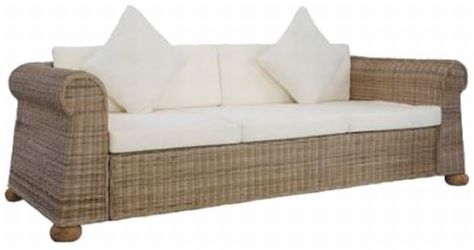 vidaXL 3-Sitzer-Sofa mit Kissen (283074)