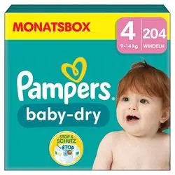 Pampers Baby-Dry Monatsbox Größe 4 (204 Stk.) Pampers Baby-Dry Monatsbox Größe 4 (204 Stk.)