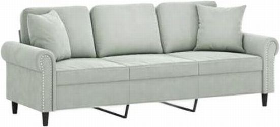 vidaXL 3-Sitzer-Sofa mit Zierkissen 180 cm (3200955)