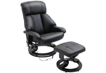 HOMCOM Massagesessel mit Fußhocker (700-140BK) HOMCOM Massagesessel mit Fußhocker (700-140BK)