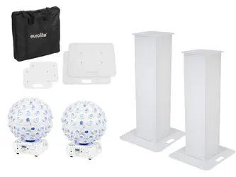 Eurolite Set 2x Stage Stand 100cm + 2x LED B-40 Strahleneffekt Eurolite Set 2x Stage Stand 100cm + 2x LED B-40 Strahleneffekt