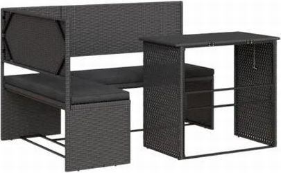 vidaXL Gartensofa in L-Form mit Tisch und Kissen (362347) vidaXL Gartensofa in L-Form mit Tisch und Kissen (362347)