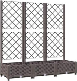 vidaXL Pflanzkübel mit Rankgitter 120 x 40 x 121,5 cm (318262) vidaXL Pflanzkübel mit Rankgitter 120 x 40 x 121,5 cm (318262)