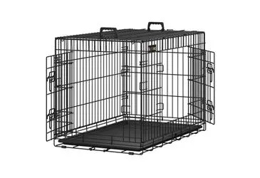 Feandrea Hundekäfig klappbar + Kunststoffschale L Feandrea Hundekäfig klappbar + Kunststoffschale L