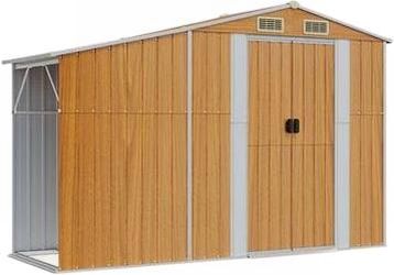 vidaXL Gerätehaus Verzinkter Stahl 277 x 93 x 179 cm (364522)