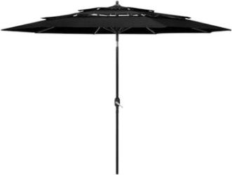vidaXL Sonnenschirm mit Aluminium-Mast 3-lagig 3 m (313874) vidaXL Sonnenschirm mit Aluminium-Mast 3-lagig 3 m (313874)