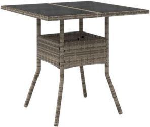 vidaXL Gartentisch mit Glasplatte 80 x 80 x 75 cm (365522) vidaXL Gartentisch mit Glasplatte 80 x 80 x 75 cm (365522)