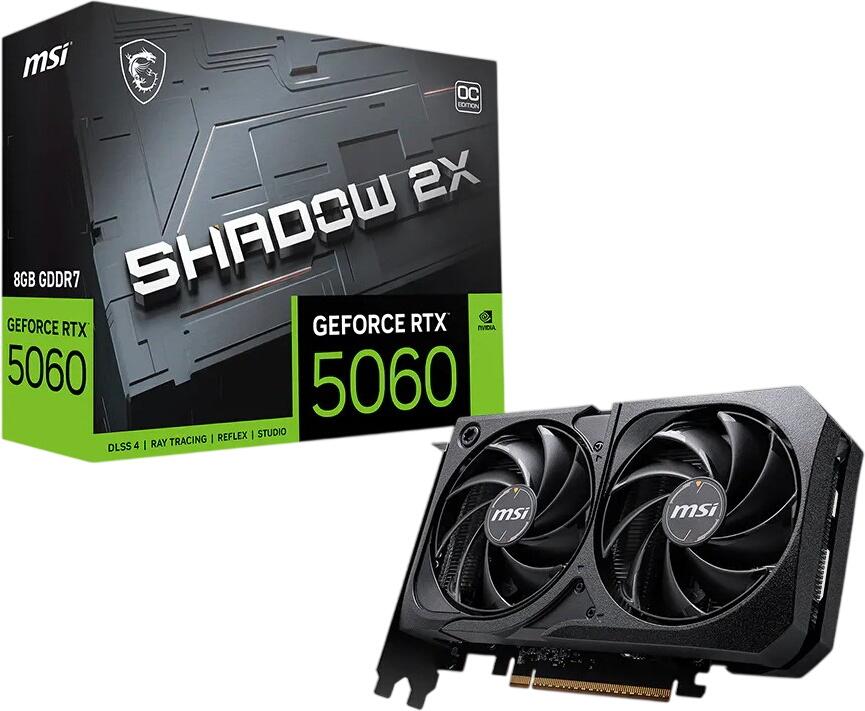 MSI GeForce RTX 5060 8G Shadow 2X OC 8GB (V537-004R) MSI GeForce RTX 5060 8G Shadow 2X OC 8GB (V537-004R)