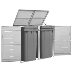 vidaXL Mülltonnenbox für 2 Tonnen 138 x77,5 x 115,5 cm (149559) vidaXL Mülltonnenbox für 2 Tonnen 138 x77,5 x 115,5 cm (149559)